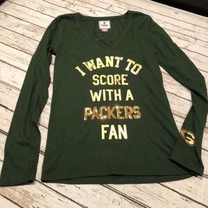 Green Bay Packers Shirt PINK Victoria's Secret